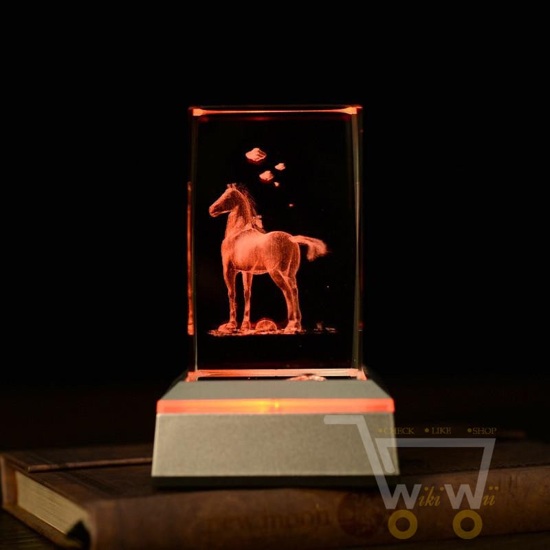 laser carving Horses Crystals - WikiWii