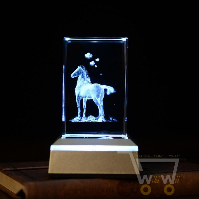 laser carving Horses Crystals - WikiWii