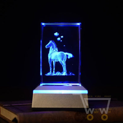 laser carving Horses Crystals - WikiWii