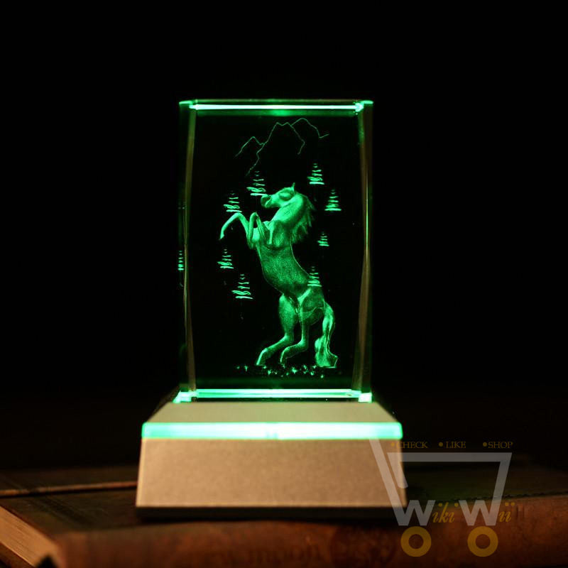 laser carving Horses Crystals - WikiWii