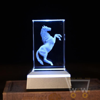 laser carving Horses Crystals - WikiWii