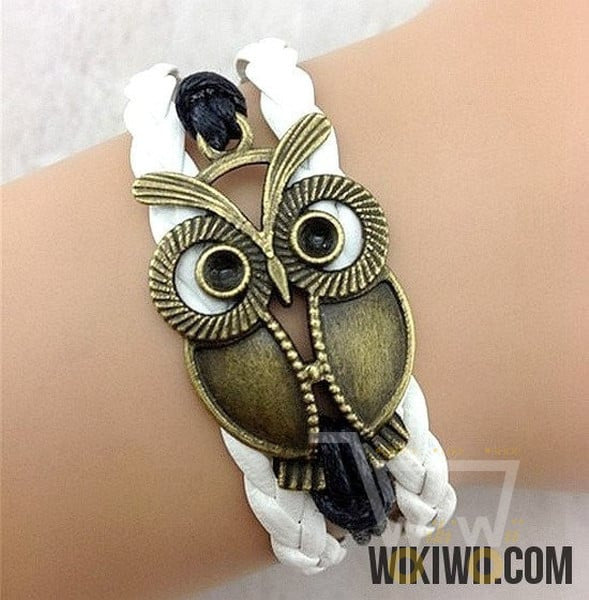 Leather Bracelet Lovely Animal Owl Bracelet - WikiWii