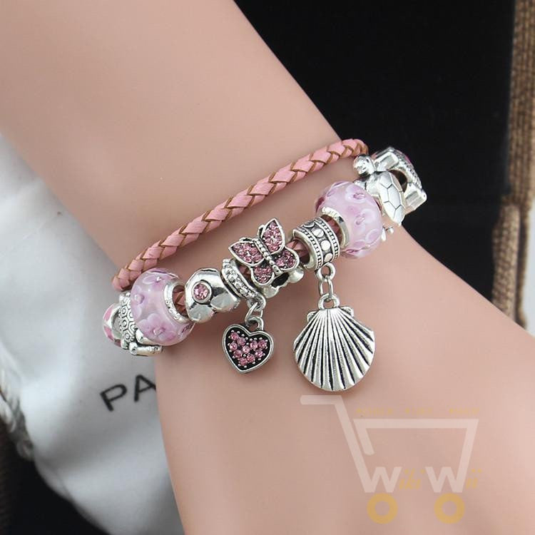 Leather Charm Bracelet - WikiWii