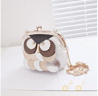 leather handbag cartoon bag owl ,  shoulder bags - WikiWii