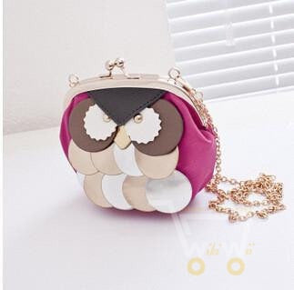 leather handbag cartoon bag owl ,  shoulder bags - WikiWii