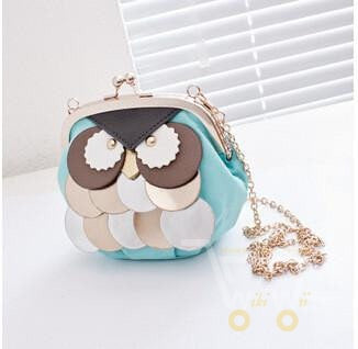 leather handbag cartoon bag owl ,  shoulder bags - WikiWii