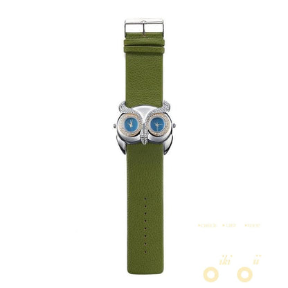 Leather Owl watch - WikiWii