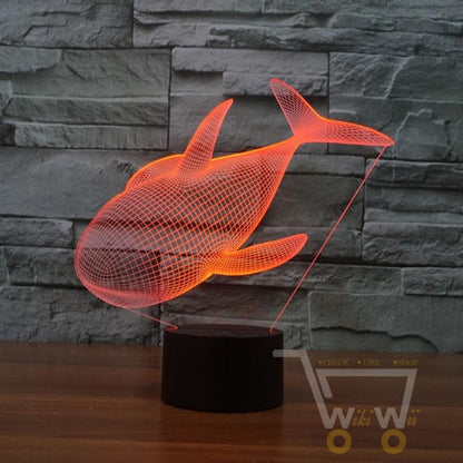 LED Baby Shark LAMP- 7 COLORS CHANGEABLE - WikiWii