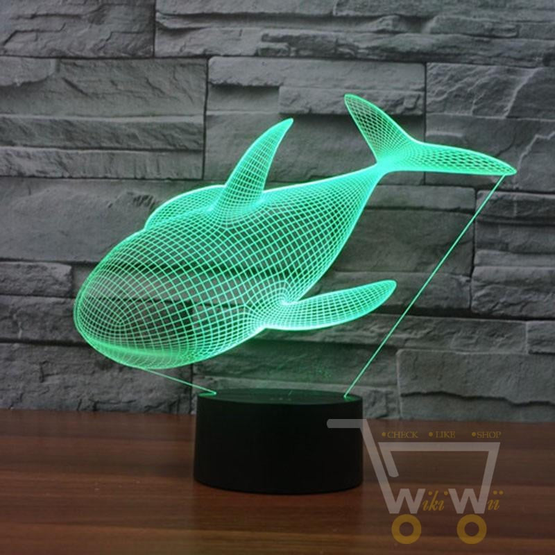 LED Baby Shark LAMP- 7 COLORS CHANGEABLE - WikiWii