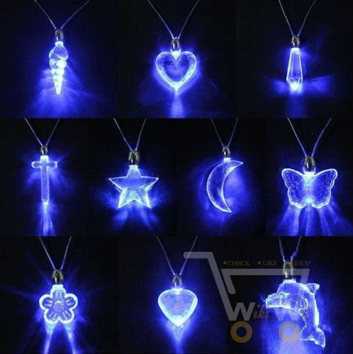 LED Blue Magnetic Light Necklace - WikiWii