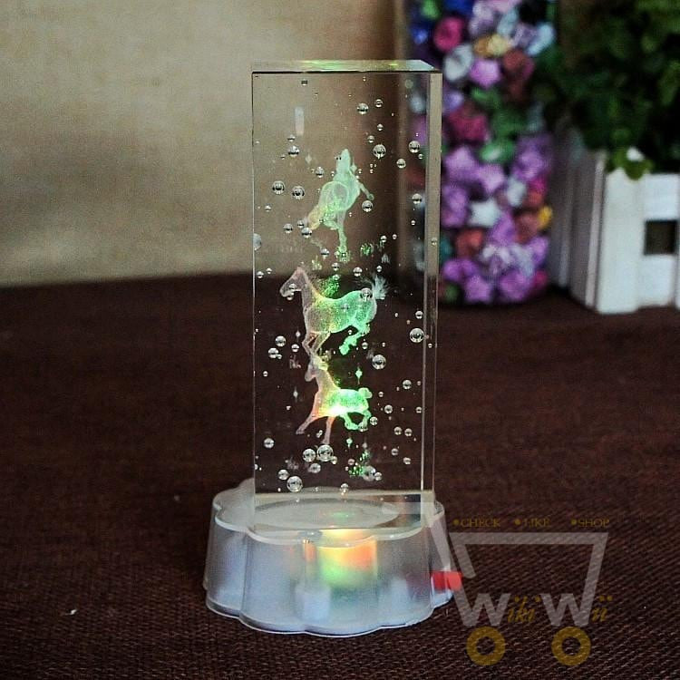 LED Carving Horse Crystal - WikiWii