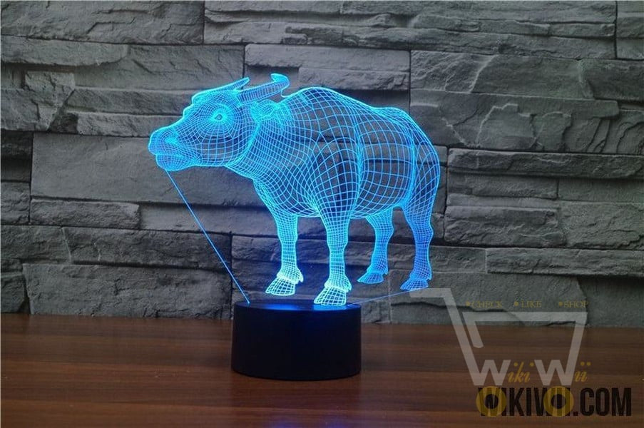 LED COW LAMP- 7 COLORS CHANGEABLE - WikiWii