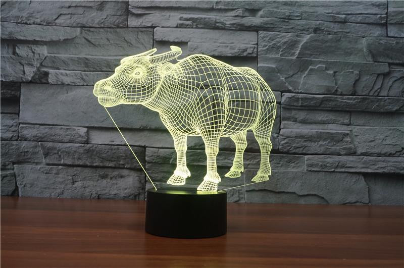 LED COW LAMP- 7 COLORS CHANGEABLE - WikiWii