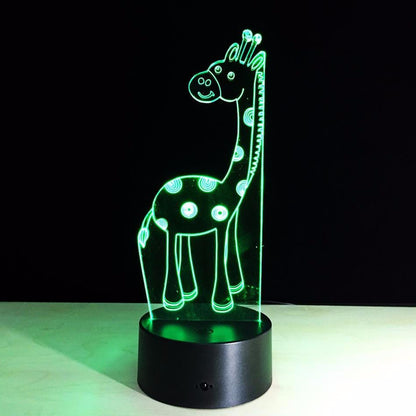 LED Cute Giraffe  LAMP- 7 COLORS CHANGEABLE - WikiWii