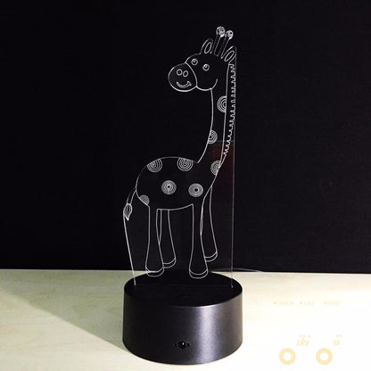 LED Cute Giraffe  LAMP- 7 COLORS CHANGEABLE - WikiWii