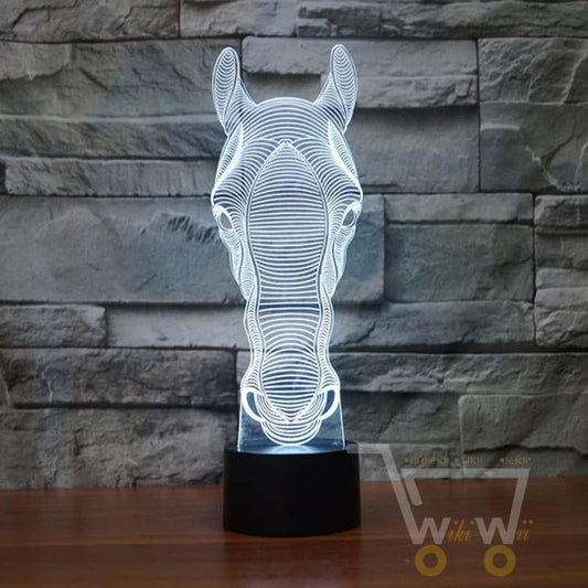 LED Cute Horse Face LAMP- 7 COLORS CHANGEABLE - WikiWii