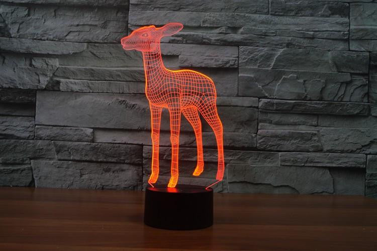 LED Deer LAMP- 7 COLORS CHANGEABLE - WikiWii