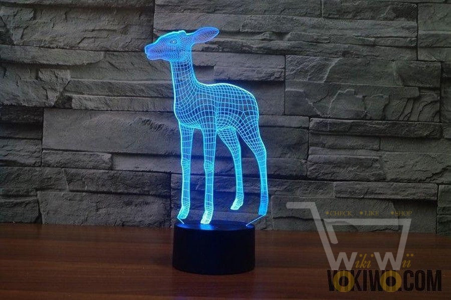 LED Deer LAMP- 7 COLORS CHANGEABLE - WikiWii