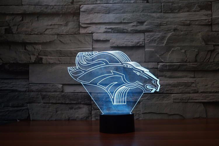 LED Denver Broncos Budweiser LAMP- 7 COLORS CHANGEABLE - WikiWii