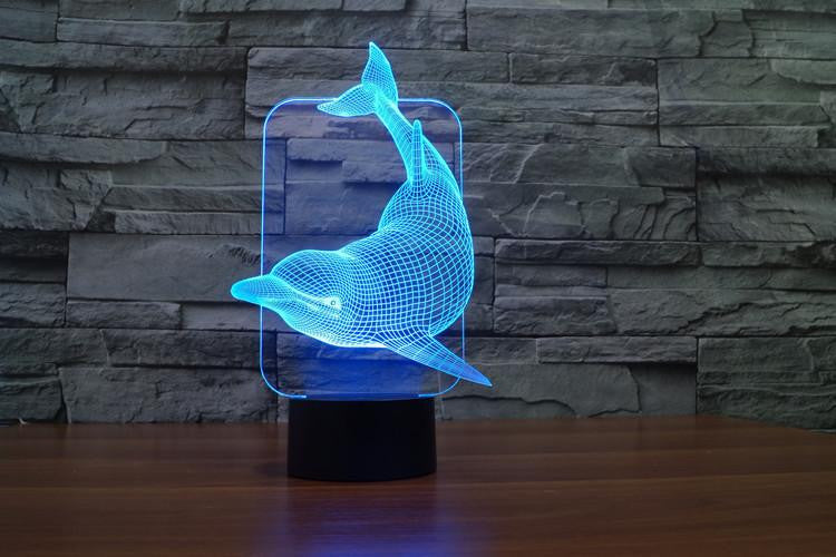 LED Dolphin LAMP- 7 COLORS CHANGEABLE - WikiWii