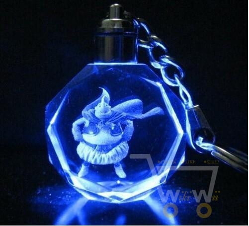 LED Dragon ball Super Saiyan Goku Crystal KeyChain - WikiWii