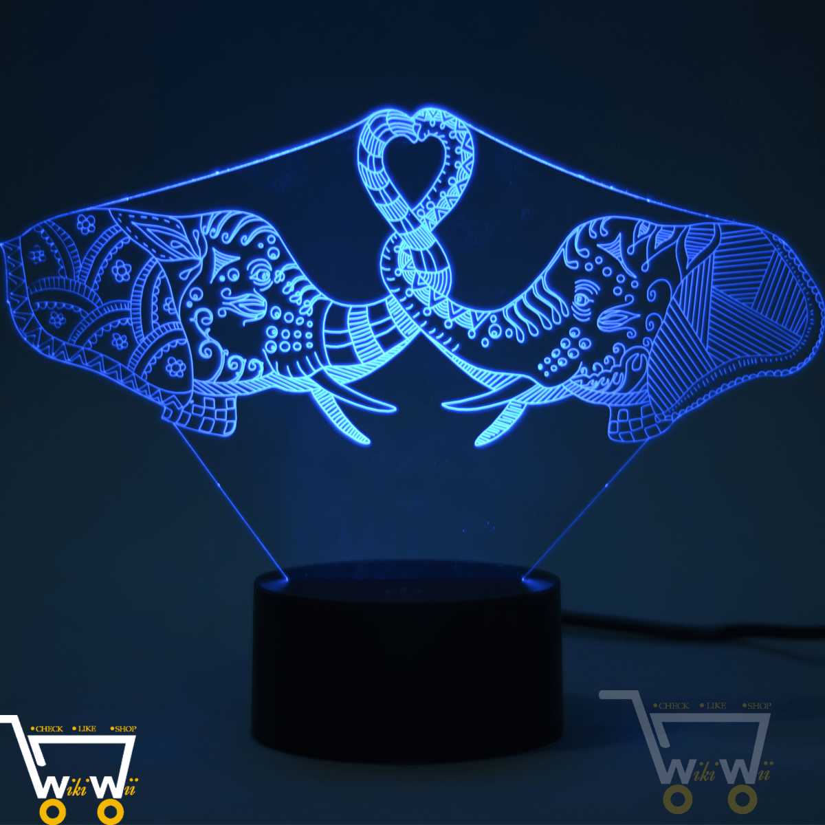 LED Elephant LAMP- 7 COLORS CHANGEABLE - WikiWii