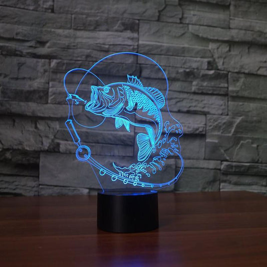 LED Fish Night Lamp -7colors changable - WikiWii