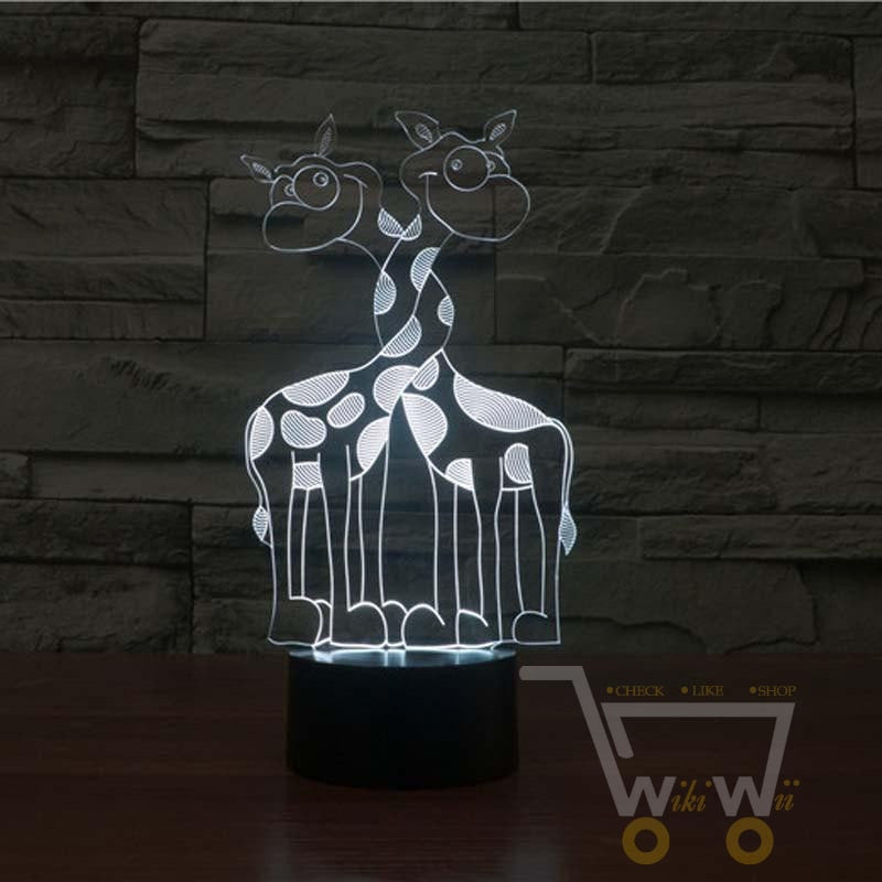 LED Giraffe LAMP- 7 COLORS CHANGEABLE - WikiWii