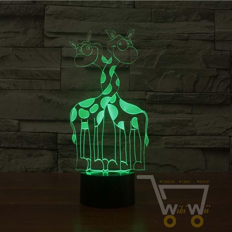 LED Giraffe LAMP- 7 COLORS CHANGEABLE - WikiWii