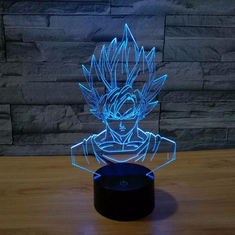 LED GOKU character LAMP- 7 COLORS CHANGEABLE - WikiWii