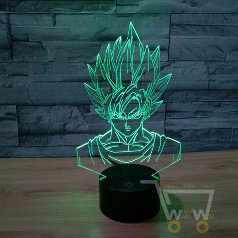 LED GOKU character LAMP- 7 COLORS CHANGEABLE - WikiWii