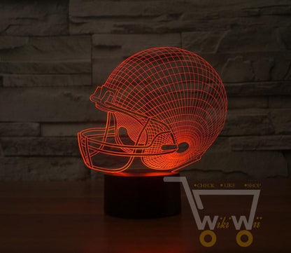 LED Helmet LAMP- 7 COLORS CHANGEABLE - WikiWii