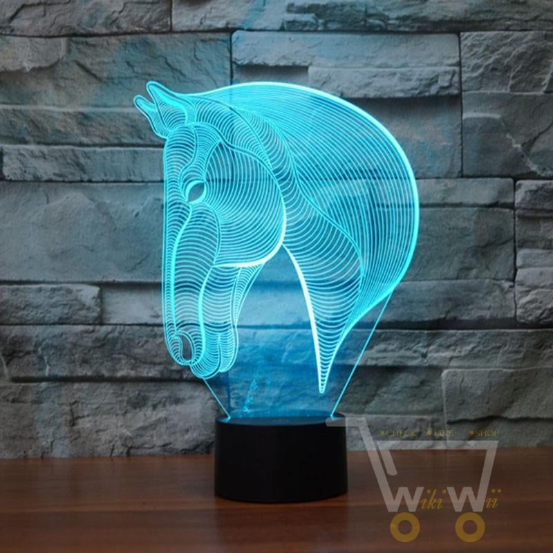 LED HORSE Head LAMP- 7 COLORS CHANGEABLE - WikiWii