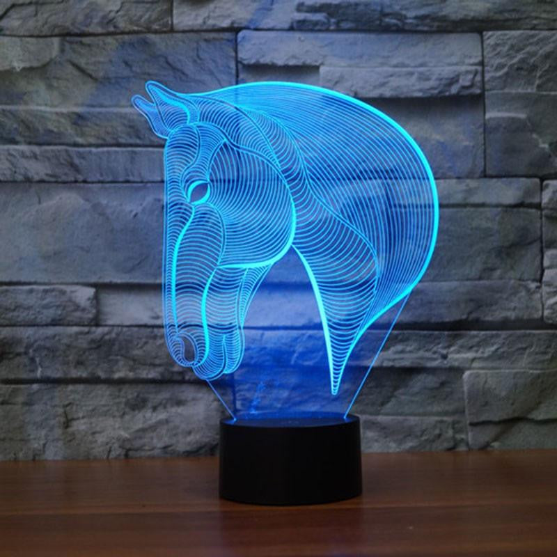 LED HORSE Head LAMP- 7 COLORS CHANGEABLE - WikiWii