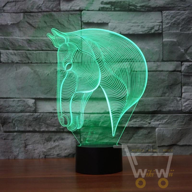 LED HORSE Head LAMP- 7 COLORS CHANGEABLE - WikiWii