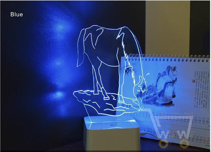 LED Horse LAMP- 7 Colors Changeable - WikiWii