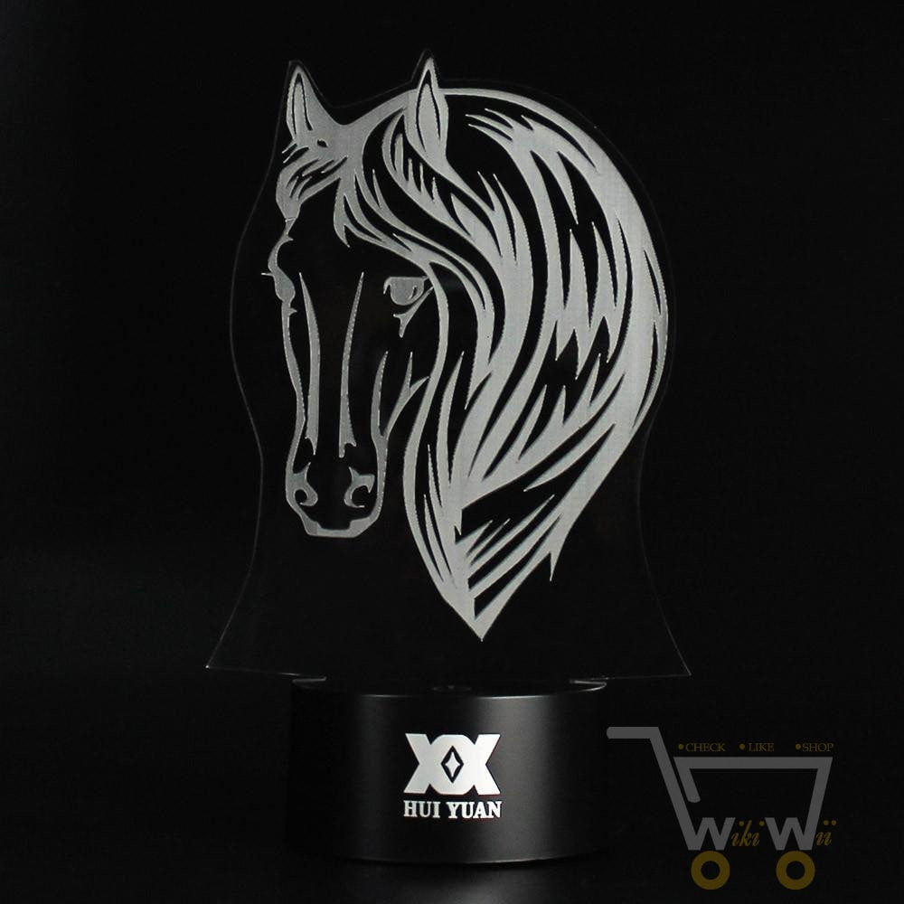 LED Horse Light Night Lamp -7 Colors Changing - WikiWii