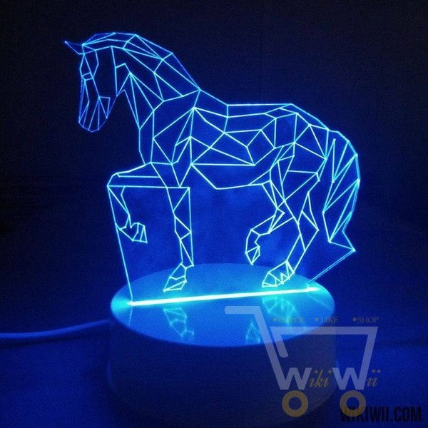 LED Horse Table LAMP- 7 COLORS CHANGEABLE - WikiWii