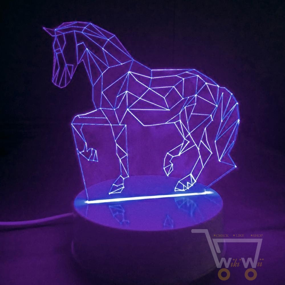 LED Horse Table LAMP- 7 COLORS CHANGEABLE - WikiWii