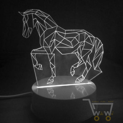 LED Horse Table LAMP- 7 COLORS CHANGEABLE - WikiWii