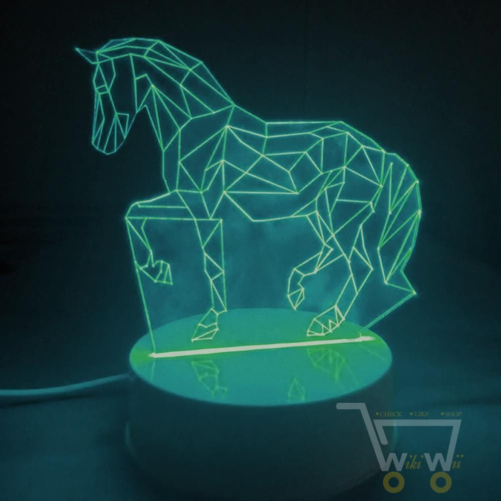 LED Horse Table LAMP- 7 COLORS CHANGEABLE - WikiWii