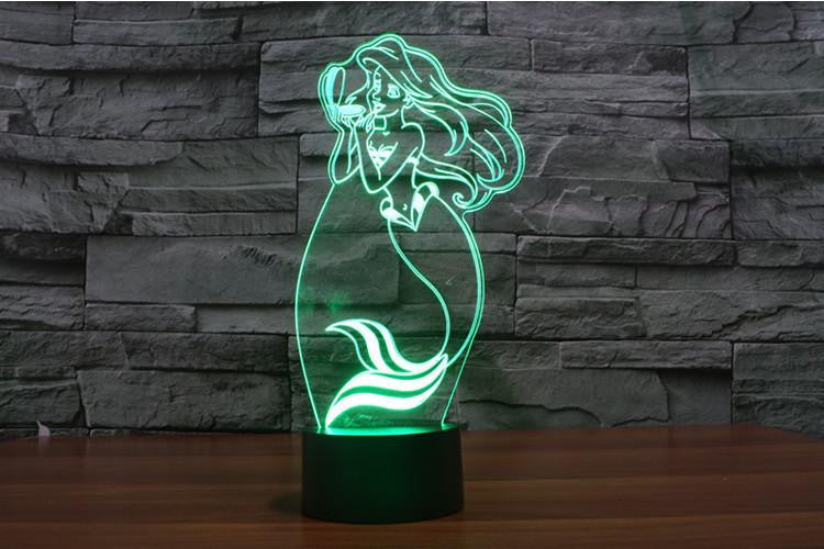 LED Mermaid LAMP- 7 COLORS CHANGEABLE - WikiWii