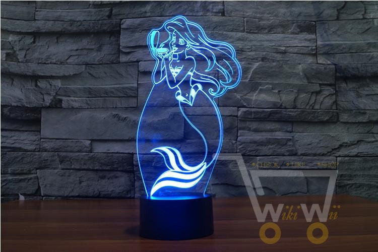 LED Mermaid LAMP- 7 COLORS CHANGEABLE - WikiWii