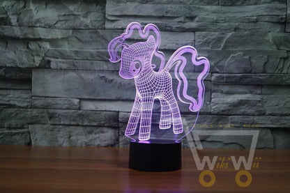 LED Pony LAMP- 7 COLORS CHANGEABLE - WikiWii