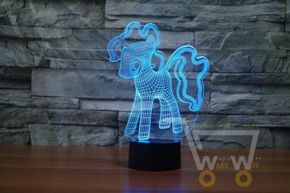 LED Pony LAMP- 7 COLORS CHANGEABLE - WikiWii