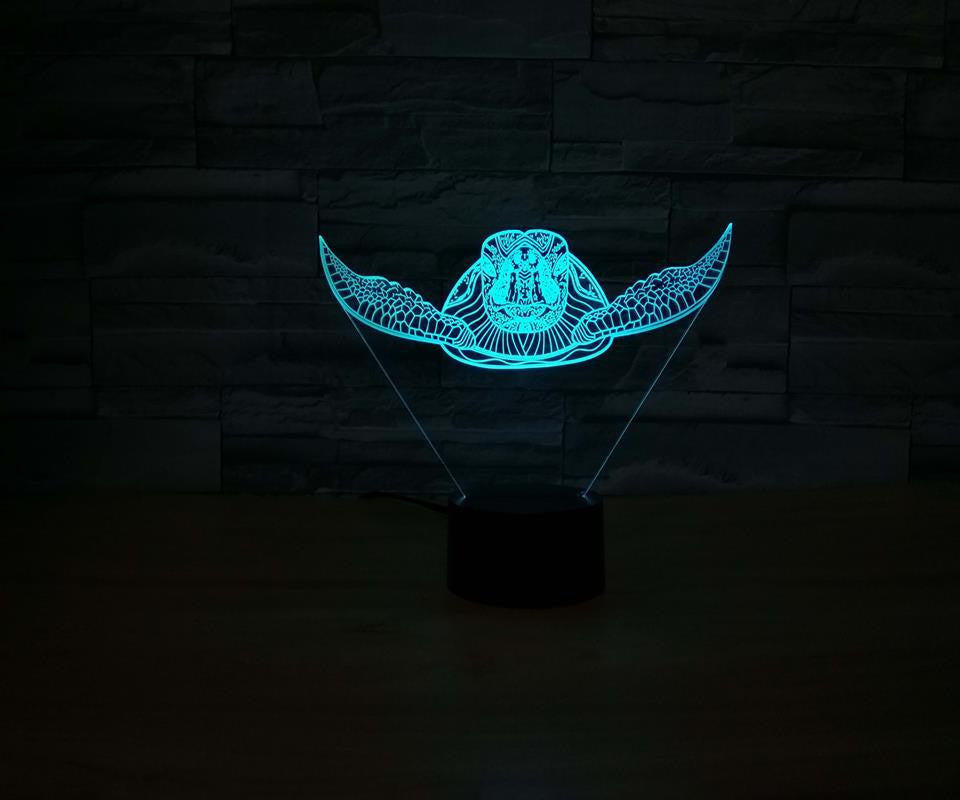 LED Sea Turtle Lamp- 7 COLORS CHANGEABLE - WikiWii