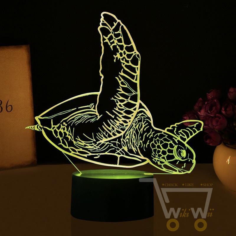 LED Sea Turtle Tortoise night lamp -7 colors changeable lamp - WikiWii