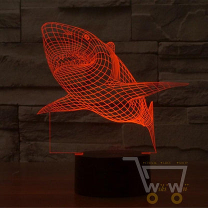 Led Shark lamp- 7 colors Changeable - WikiWii