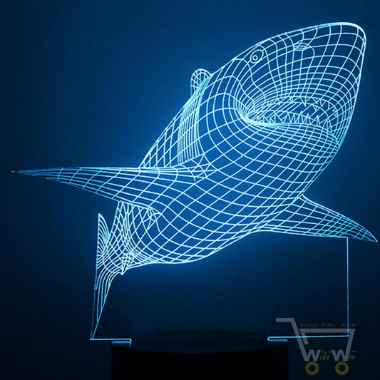 Led Shark lamp- 7 colors Changeable - WikiWii