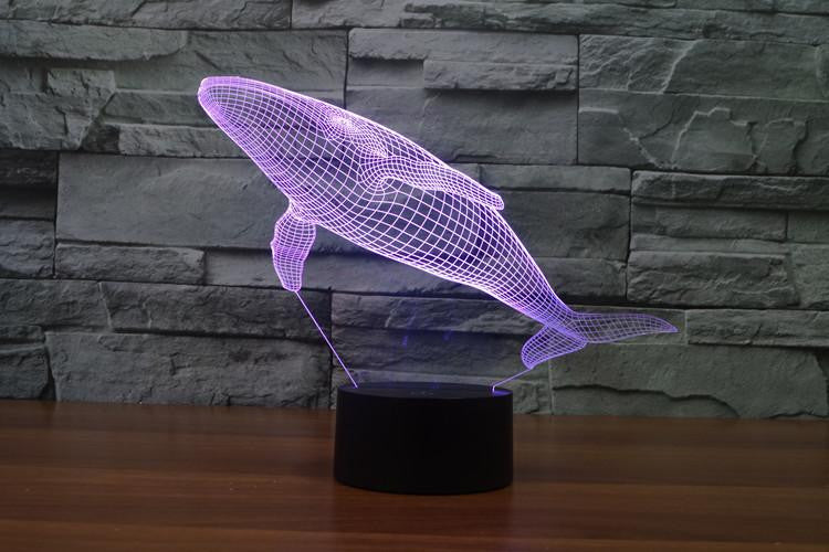 LED Whale LAMP- 7 COLORS CHANGEABLE - WikiWii